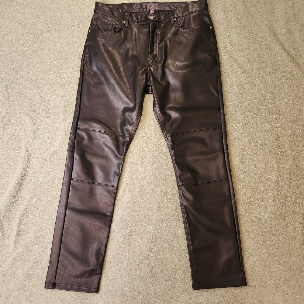H&M Faux Leather Pants